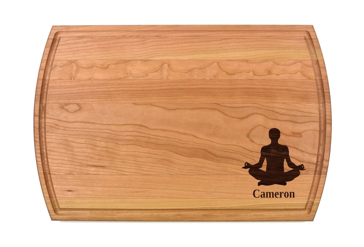 Yoga Cutting Board | Meditation Charcuterie Board | Custom Serving Tray | Personalized Yoga Instructor Gift | Fitness Health