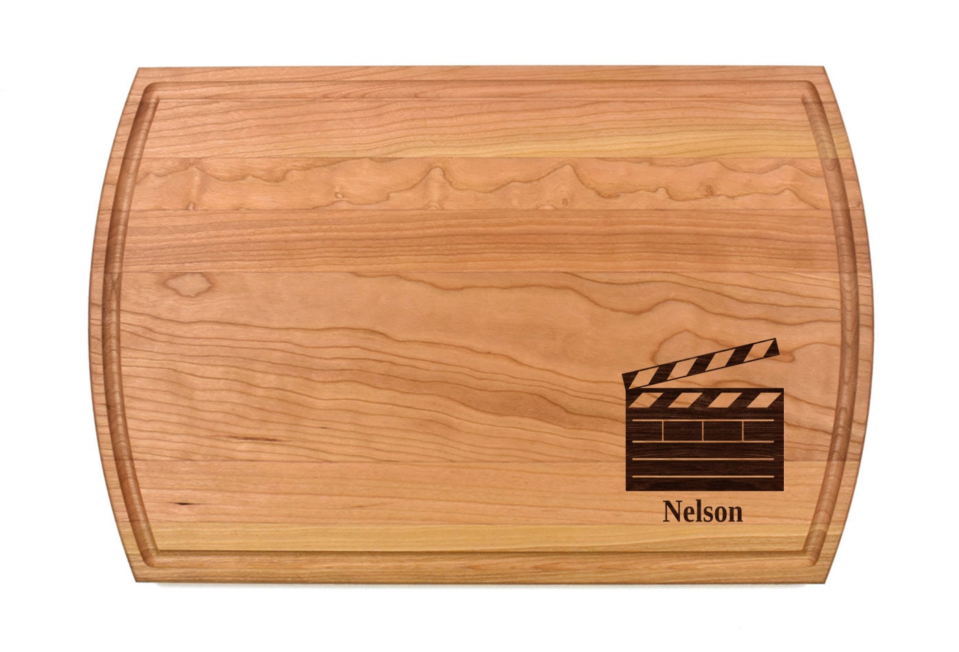 Production Clapper Movie TV Film Cutting Board | Clapper Charcuterie Board | Custom Serving Tray | Personalized Gift | Wedding Anniversary