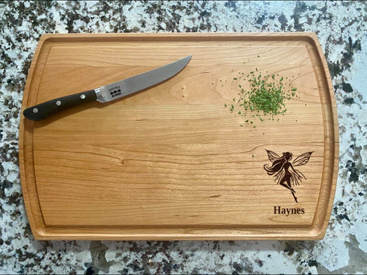 Fairy Cutting Board | Garden Charcuterie Board | Custom Serving Tray | Personalized Housewarming Gift | Wedding Anniversary