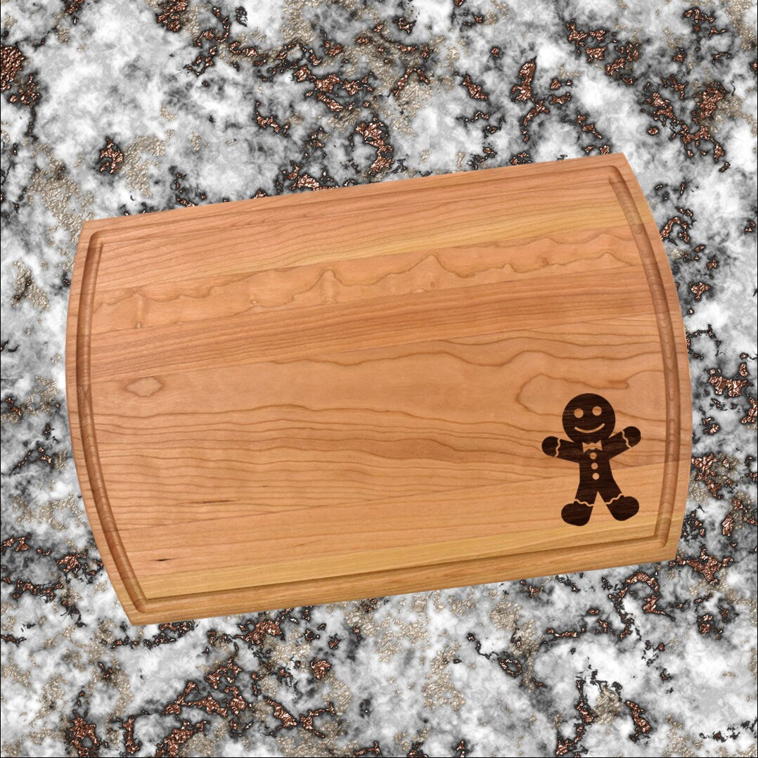 Gingerbread Man Cutting Board | Holiday Charcuterie Board | Custom Serving Tray | Personalized Holiday Gift | Holiday Serving Tray