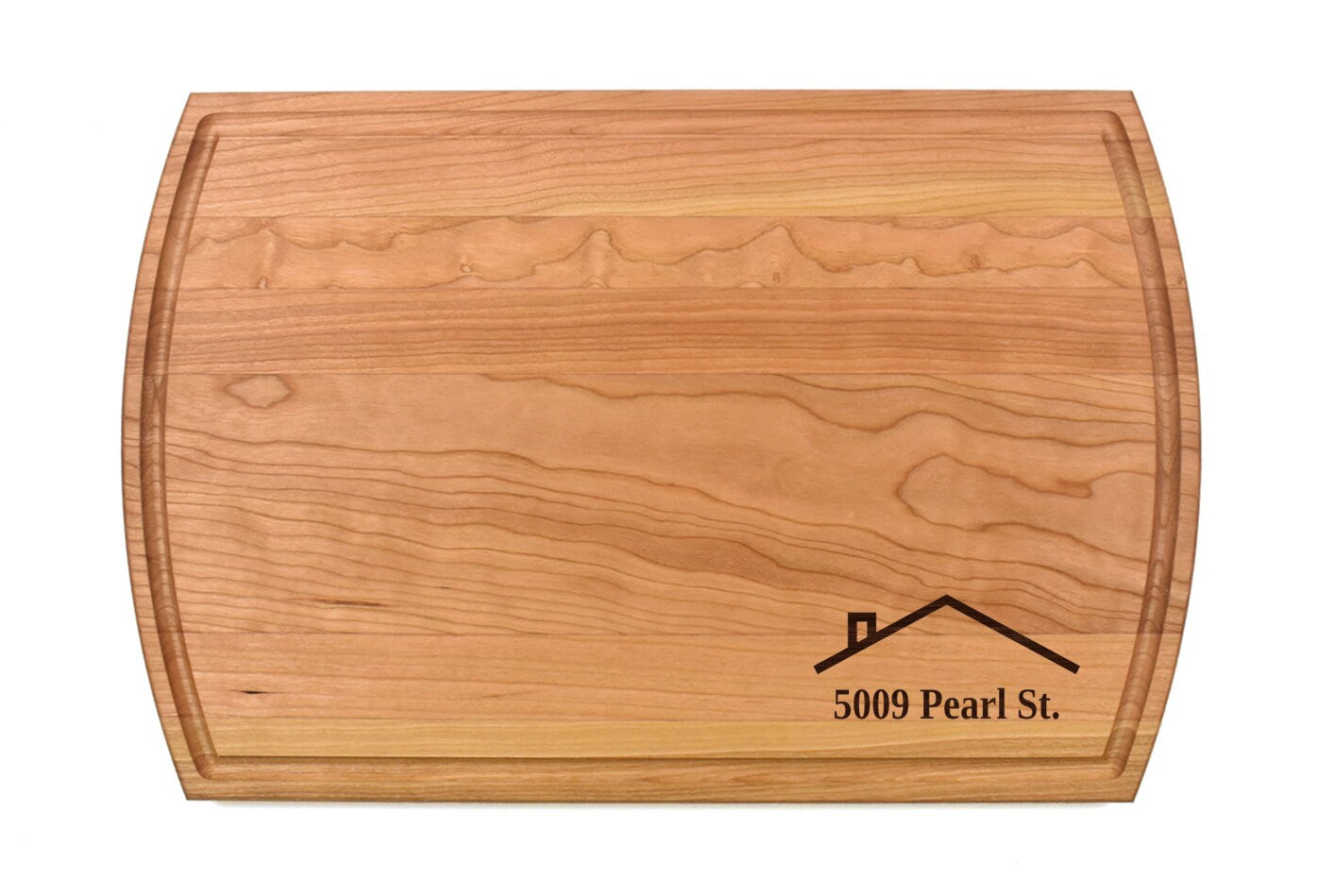 Rooftop With Address Cutting Board |  House Charcuterie Board | Custom Serving Tray | Personalized Housewarming Gift | Wedding Anniversary