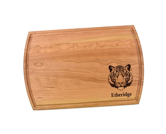 Tiger Cutting Board | Safari Charcuterie Board | Custom Serving Tray | Personalized Wildlife Gift | Wedding Anniversary Gift