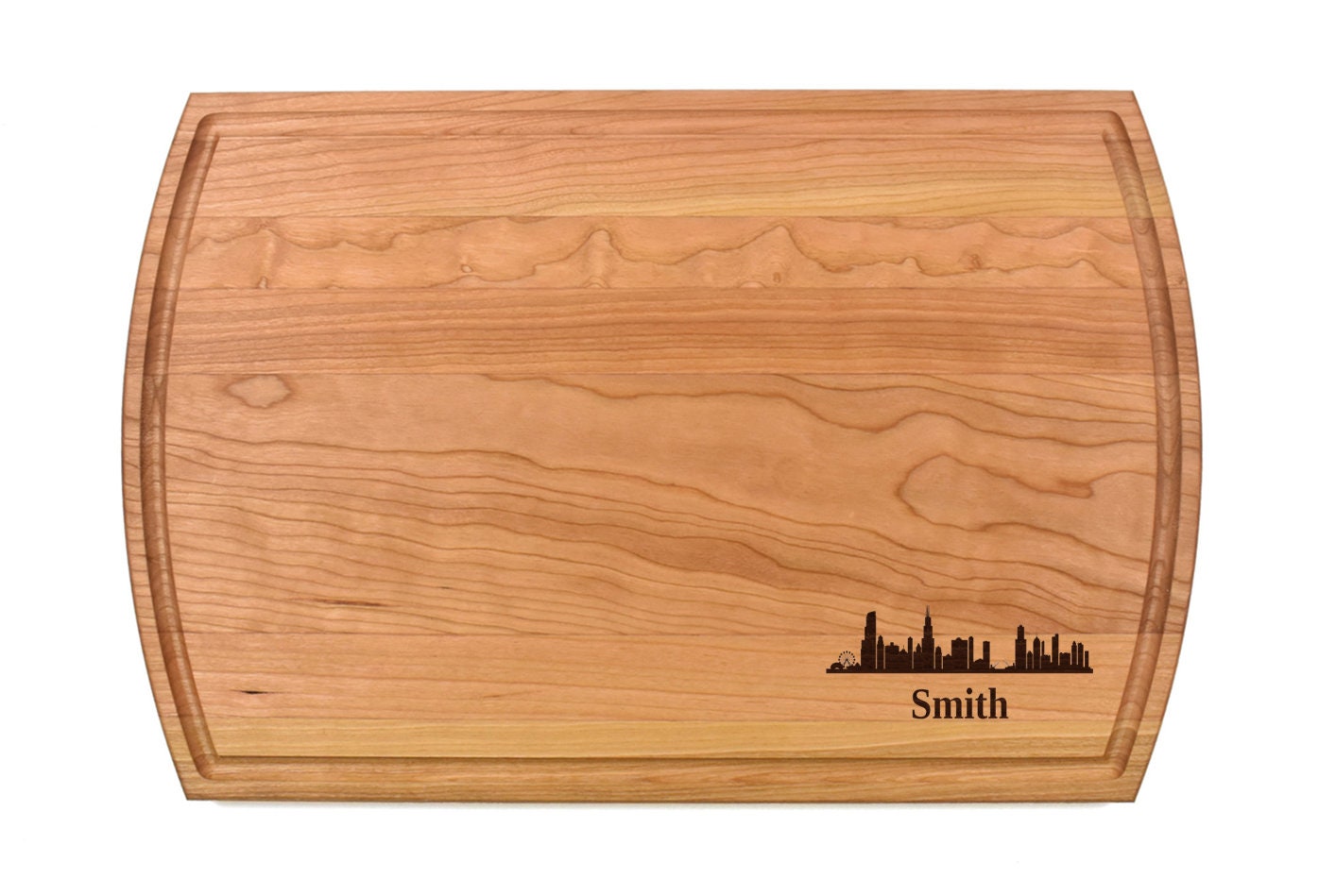 Chicago Cutting Board |  Chicago Skyline Charcuterie Board | Custom Serving Tray | Personalized Cityscape Gift | Illinois Gift