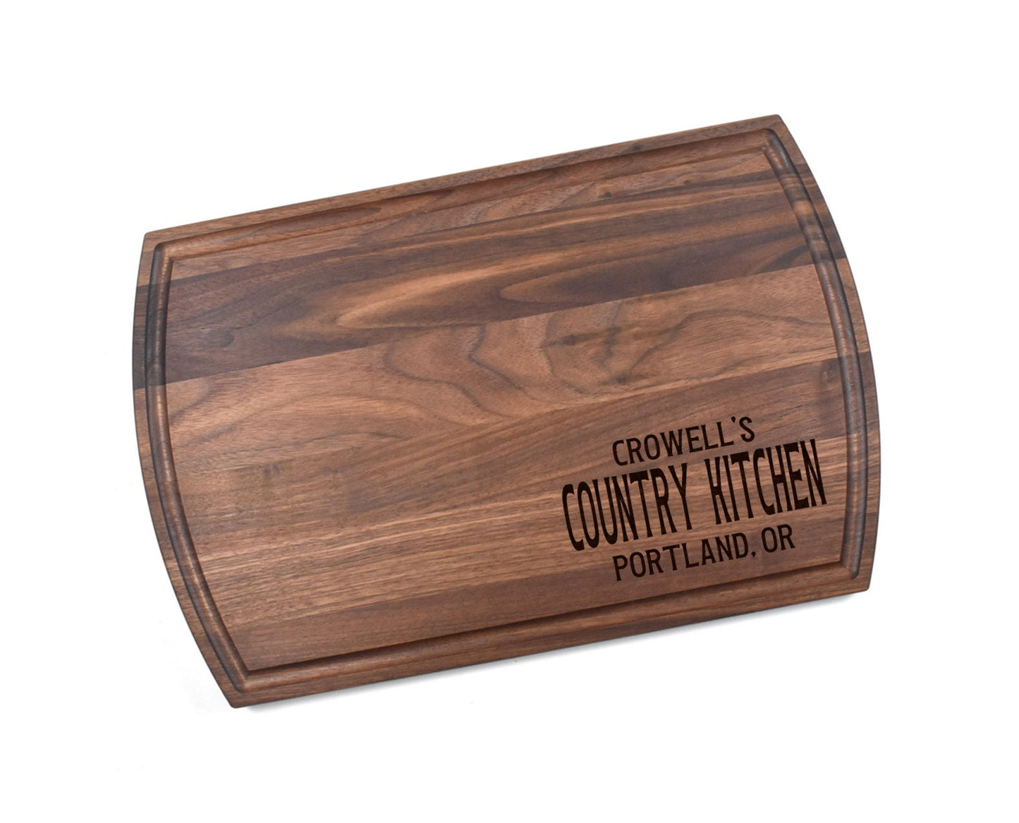 Personalized Country Kitchen Cutting Board | Last Name Charcuterie Board | Custom Serving Tray | Personalized Kitchen Gift