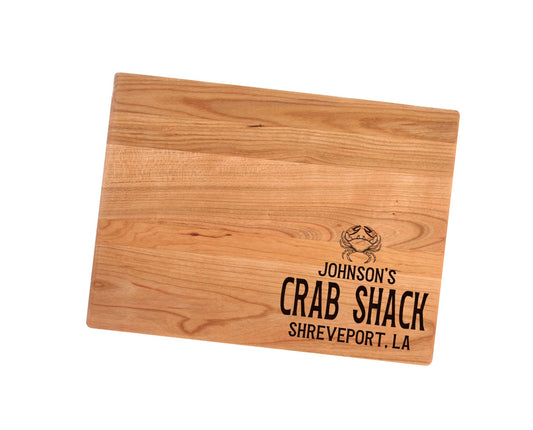 Personalized Crab Shack Cutting Board | Welcome To Our Crab Shack Charcuterie Board | Custom Serving Tray | Personalized Seafood Gift