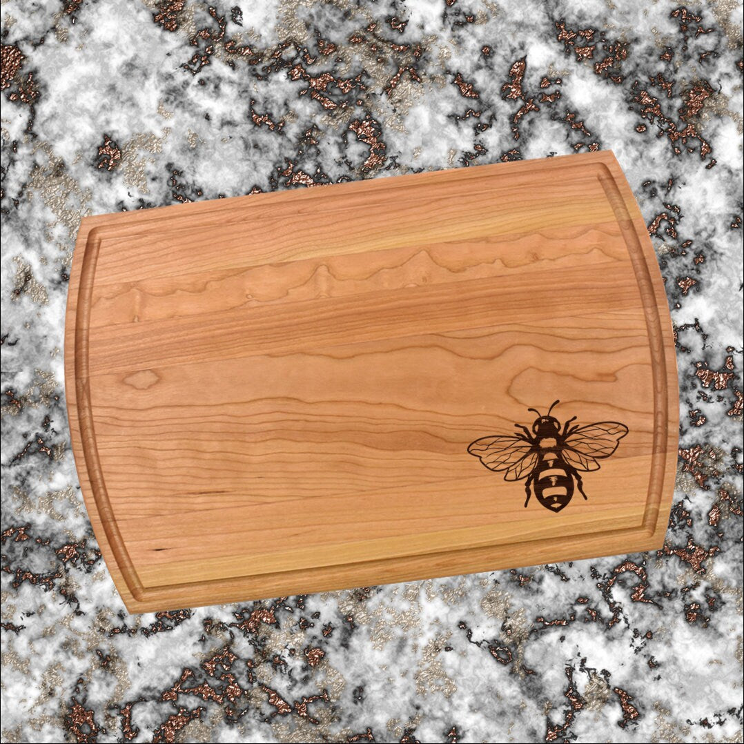 Bee Cutting Board | Honey Bee Charcuterie Board | Custom Serving Tray | Personalized Beekeeper Gift | Wedding Anniversary Gift