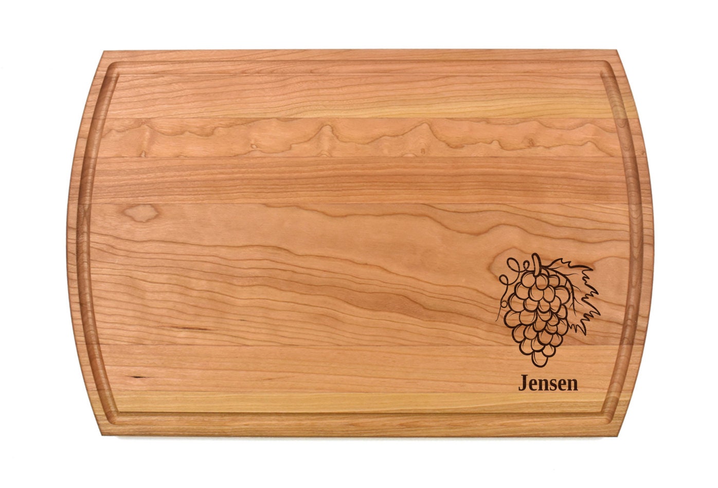 Grapes Cutting Board | Vine Wine Charcuterie Board | Custom Serving Tray | Personalized Fruit Gift | Kitchen Cutting Gift