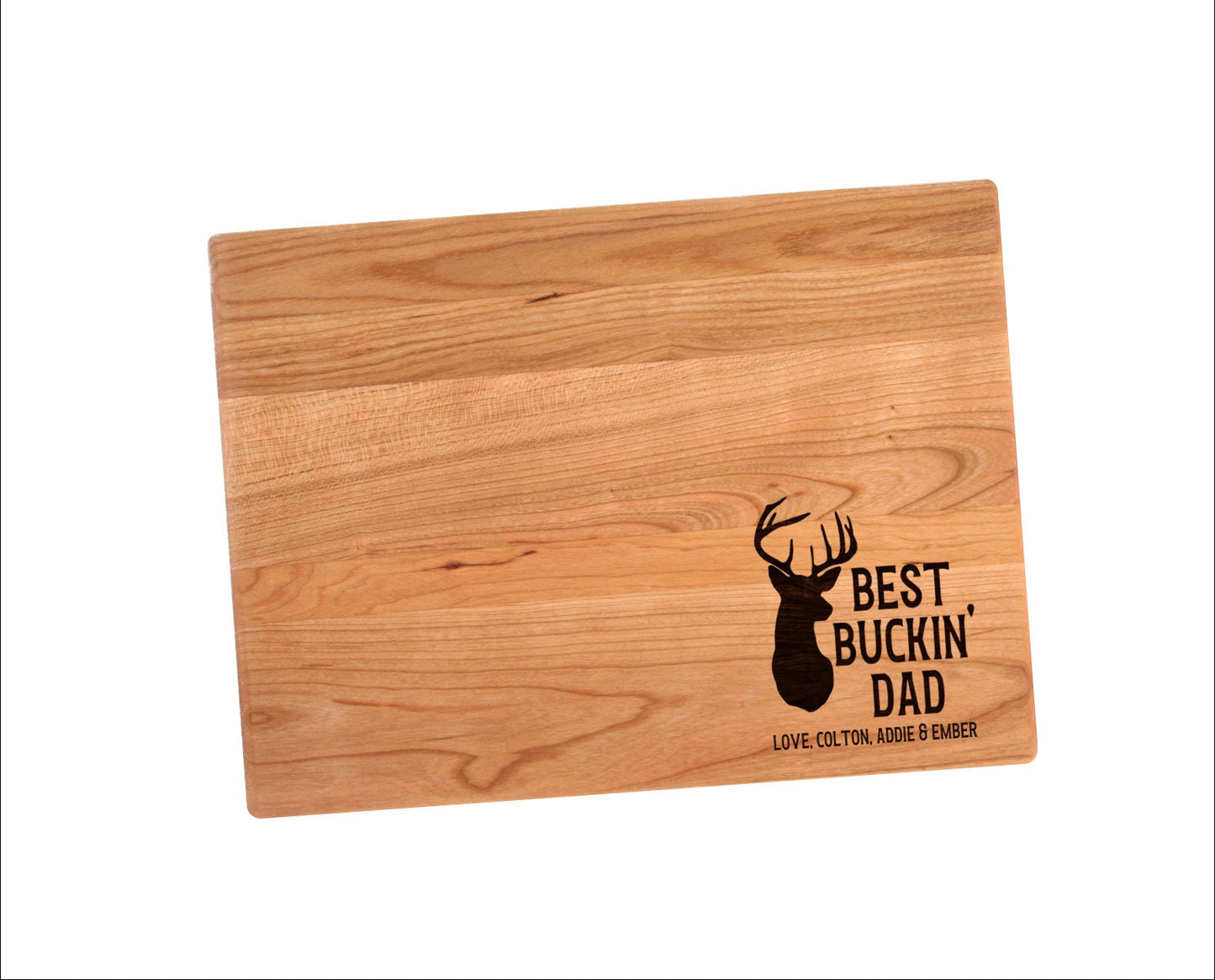 Best Buckin' Dad Cutting Board | Buck Hunter Charcuterie Board | Custom Serving Tray | Personalized Deer Buck Gift | Father Dad Gift