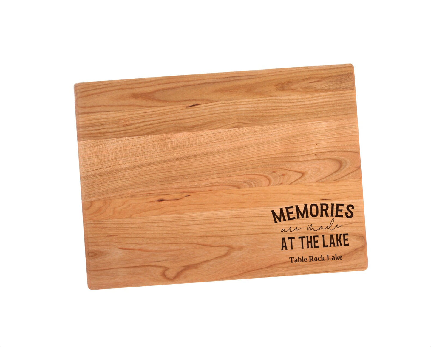 Memories Are Made At The Lake Cutting Board | Lake Life Charcuterie Board | Custom Serving Tray | Personalized Lakehouse Gift | Wedding Gift