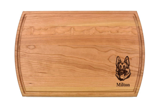 German Shepherd Cutting Board | Dog Breed Charcuterie Board | Custom Serving Tray | Personalized Pet Owner Gift | Choose Your Breed