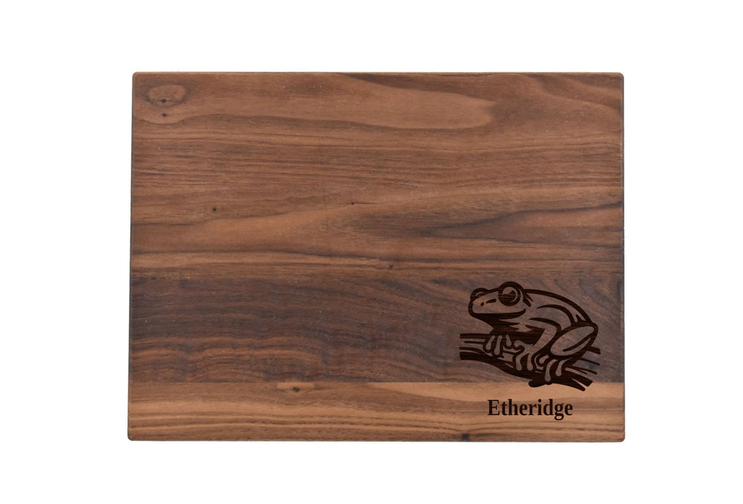 Frog Cutting Board | Toad Charcuterie Board | Custom Serving Tray | Personalized House Closing Gift | Wedding Anniversary Gift