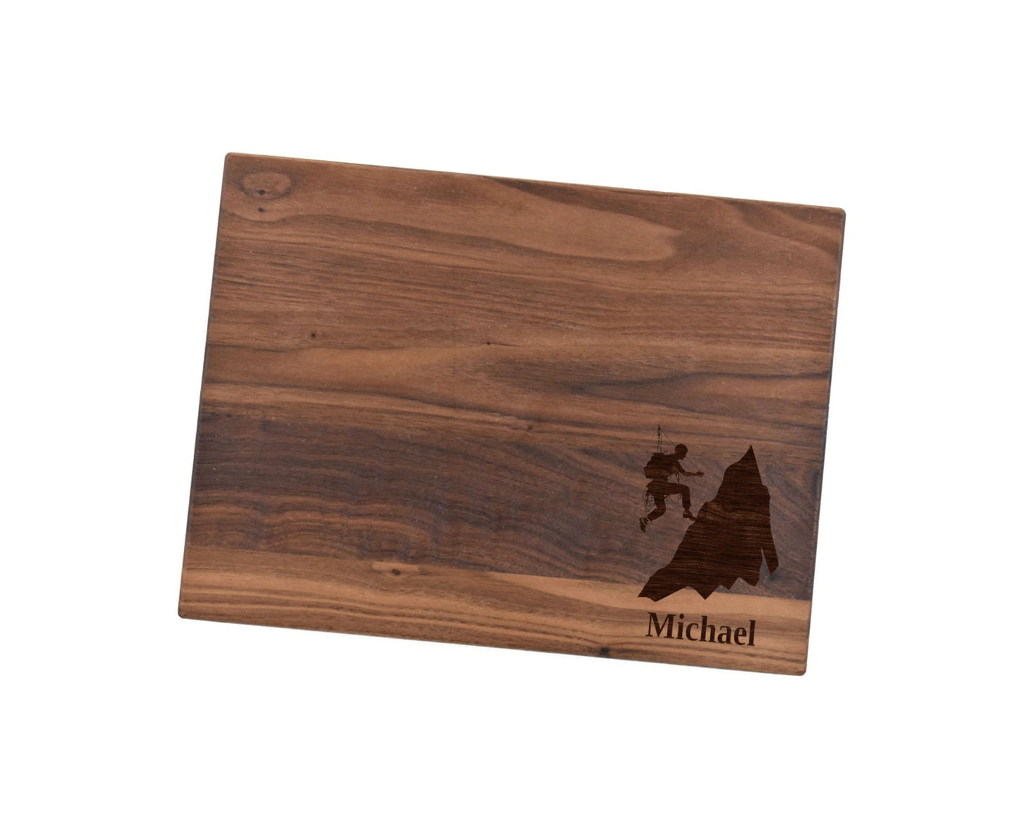 Alpinist Rock Climbing Cutting Board | Mountains Hiker Charcuterie Board | Grill Custom Serving Tray | Personalized Gift | Cabin Gift