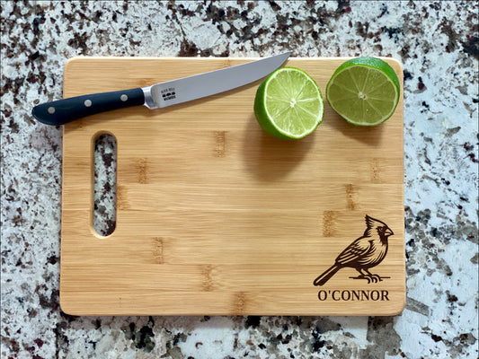 Cardinal Cutting Board | Bird Charcuterie Board | Custom Serving Tray | Personalized Bird Lover Gift | Wedding Anniversary Gift