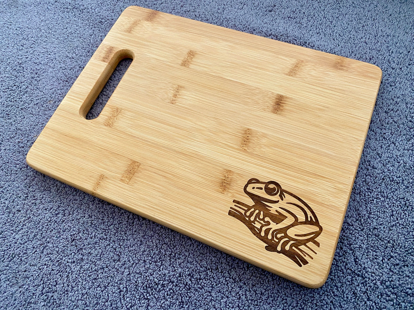 Frog Cutting Board | Toad Charcuterie Board | Custom Serving Tray | Personalized House Closing Gift | Wedding Anniversary Gift