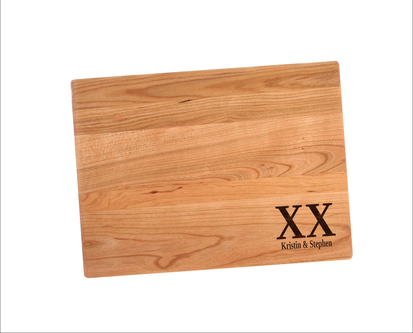 Twenty Year Anniversary Cutting Board | 20 Year Roman Numeral Charcuterie Board | Custom Serving Tray | Personalized Anniversary Gift