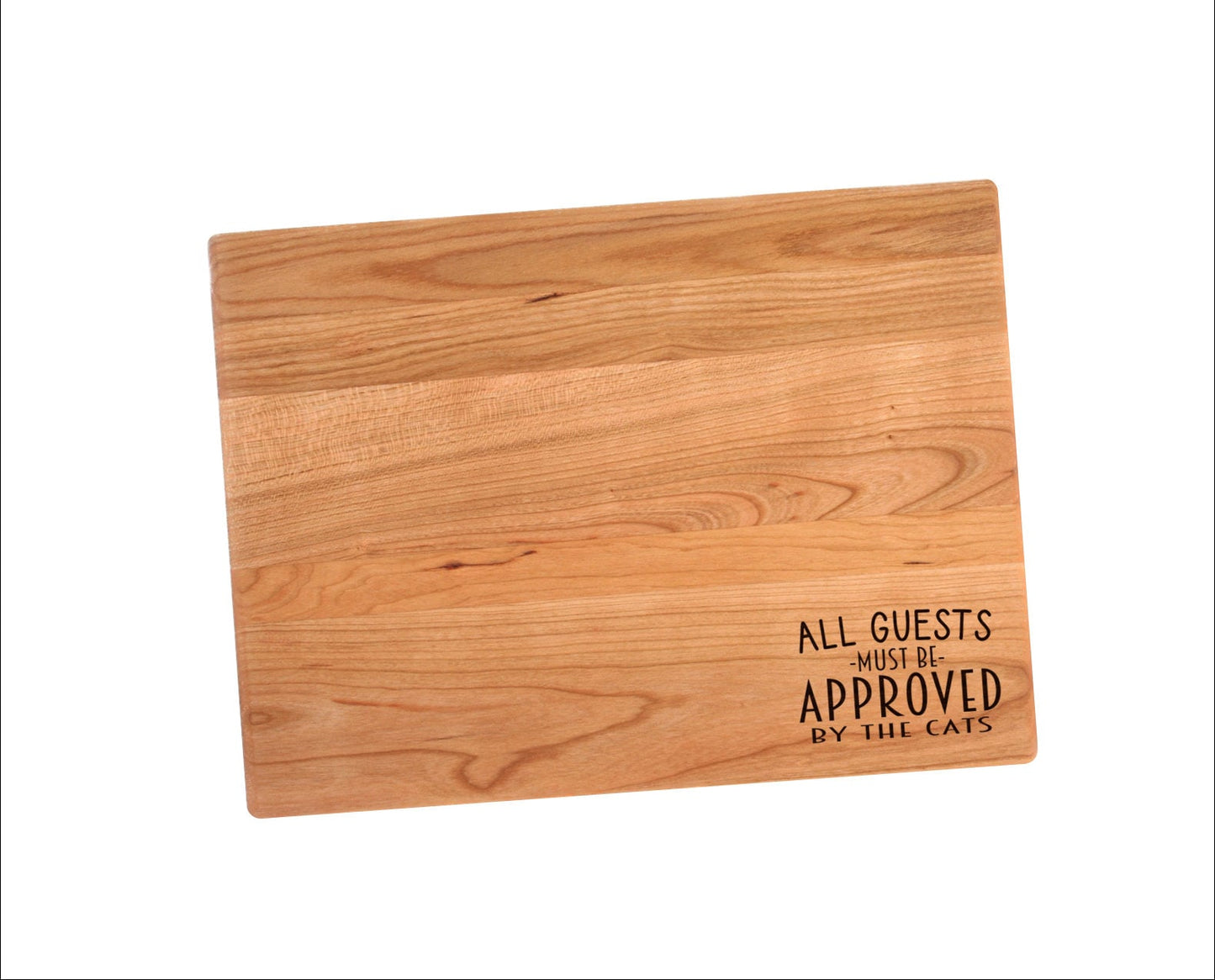 All Guests Must Be Approved By The Cats Cutting Board | Cat Owner Charcuterie Board | Custom Serving Tray | Personalized Pet Owner Gift |