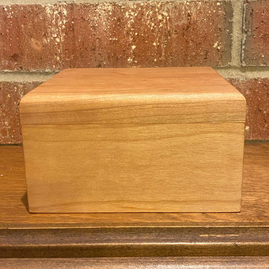 Pet Urn - Cherry Wood Memorial Keepsake Box - Dog or Cat Urn