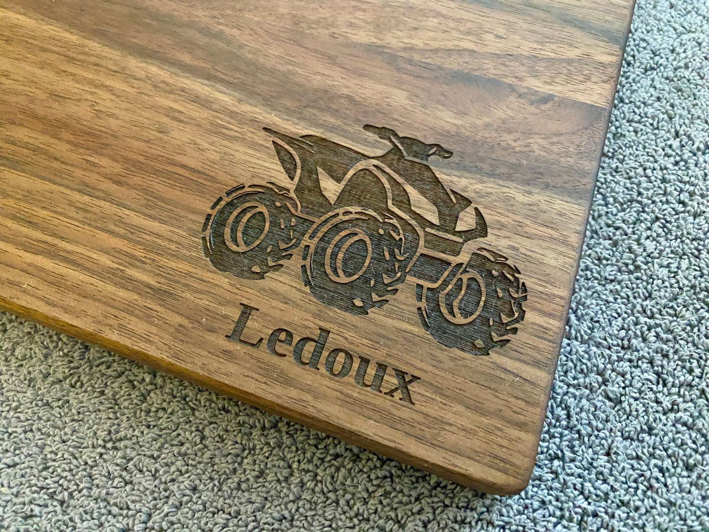 ATV Four Wheeler Cutting Board | Offroading Charcuterie Board | Custom Serving Tray | Personalized ATV Gift