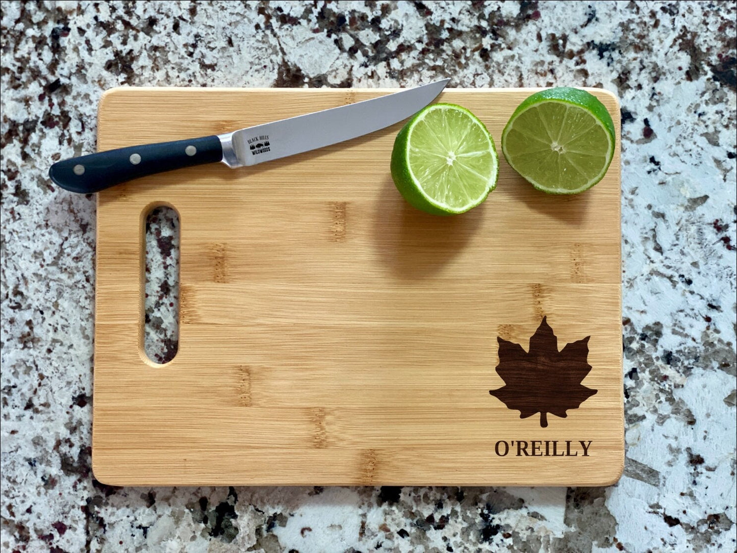 Maple Leaf Cutting Board | Canada Symbol Charcuterie Board | Custom Serving Tray | Personalized House Closing Gift | Party Tray Gift