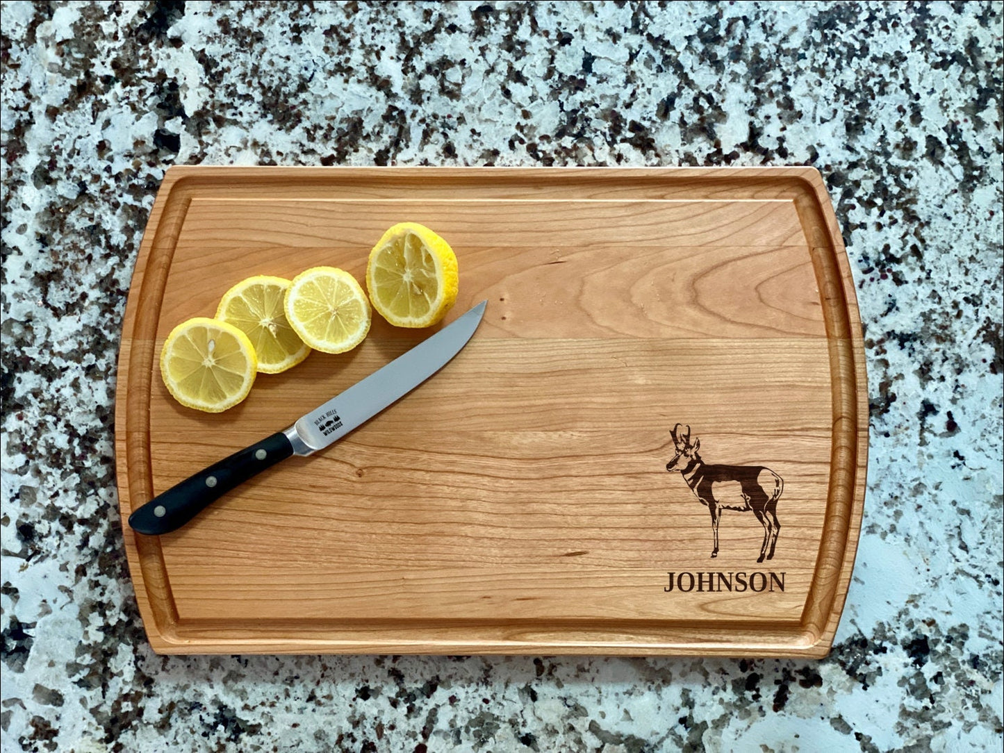 Pronghorn Cutting Board | Antelope Charcuterie Board | Custom Serving Tray | Personalized House Closing Gift | Wedding Anniv Gift