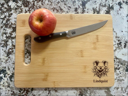 Koala Bear Cutting Board | Koala Charcuterie Board | Custom Serving Tray | Personalized House Closing Gift | Wedding Anniv Gift