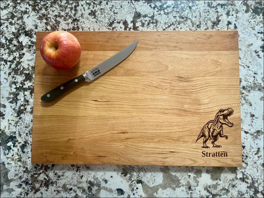 Tyrannosaurus Cutting Board | T-Rex Charcuterie Board | Custom Serving Tray | Personalized Dinosaur Gift | Reptile Tray