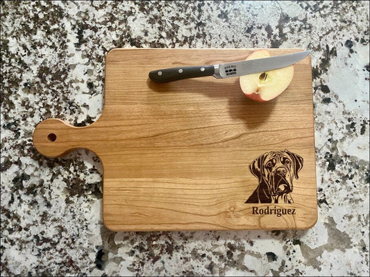 Cane Corso Mastiff Cutting Board | Dog Breed Charcuterie Board | Custom Serving Tray | Personalized Pet Owner Gift | Wedding Anniv Gift