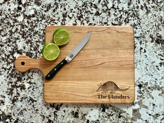 Armadillo Cutting Board | Armadillo Charcuterie Board | Custom Serving Tray | Personalized Wildlife Gift | Wedding Anniversary Gift