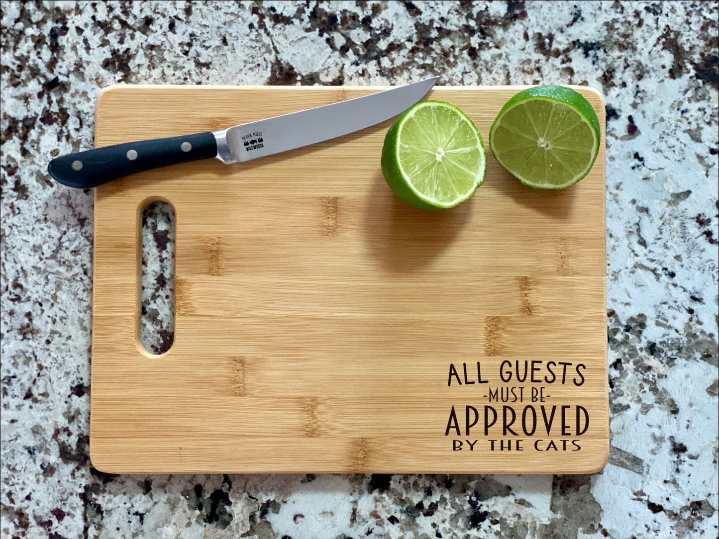 All Guests Must Be Approved By The Cats Cutting Board | Cat Owner Charcuterie Board | Custom Serving Tray | Personalized Pet Owner Gift |