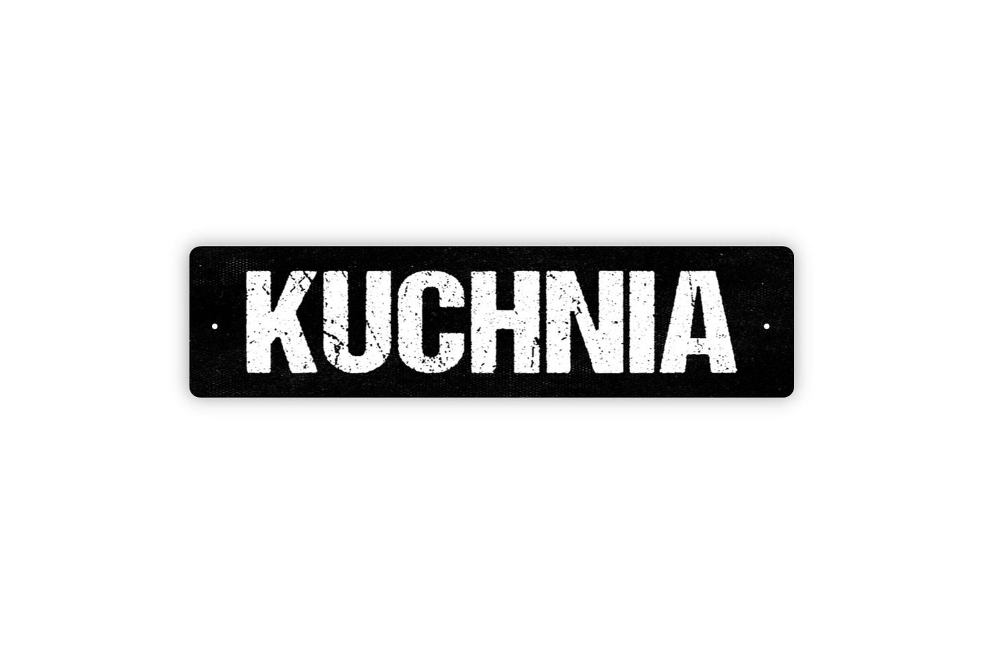 Kuchnia Sign - Kitchen Polish Poland Pantry Rustic Street Metal Sign or Door Name Plate Plaque