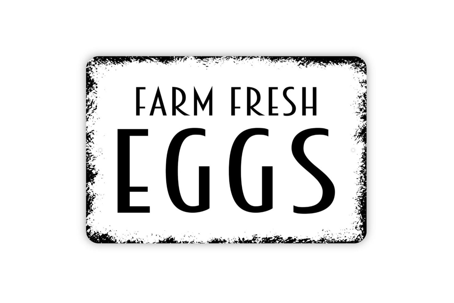 Farm Fresh Eggs Sign, Metal Sign, Farmhouse Contemporary Modern Wall Metal Sign