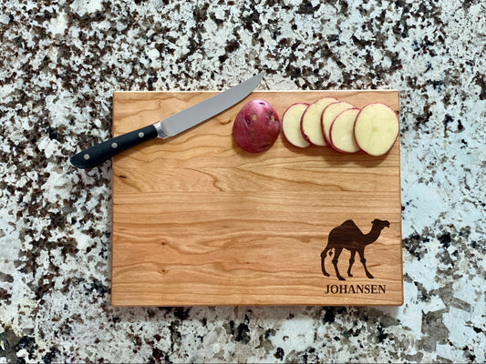 Camel Cutting Board | Desert Charcuterie Board | Custom Serving Tray | Personalized Cabin Gift | Wedding Anniv Gift