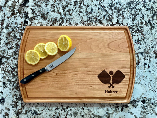 Pickleball Cutting Board | Pickleball Charcuterie Board | Custom Serving Tray | Personalized Housewarming Closing Gift | Sport Gift