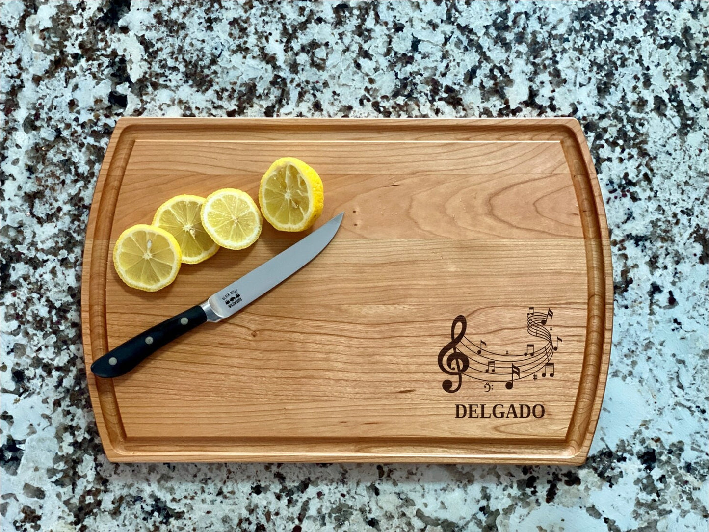 Music Notes Cutting Board |  Melody Charcuterie Board | Custom Serving Tray | Personalized Housewarming Closing Gift | Musician Gift