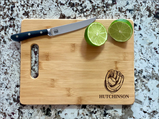 Baseball Glove Cutting Board | Coach Charcuterie Board | Custom Serving Tray | Personalized Housewarming Closing Gift | Team Sport Gift