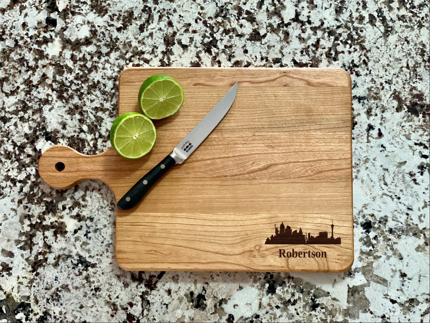 Las Vegas Cutting Board |  Las Vegas Skyline Charcuterie Board | Custom Serving Tray | Personalized Cityscape Gift | Nevada State Gift