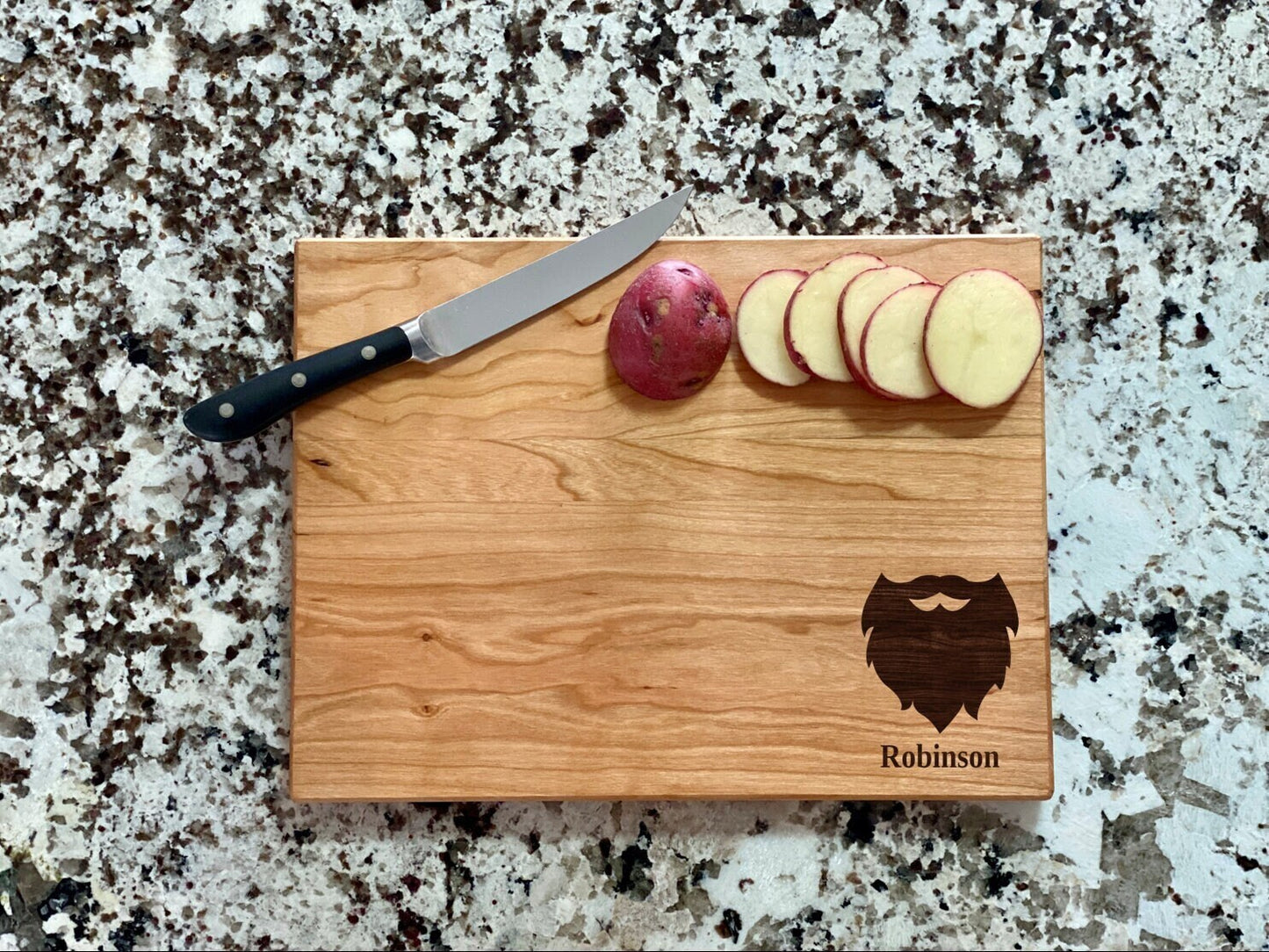 Beard Cutting Board |  Bearded Man Charcuterie Board | Custom Serving Tray | Personalized Man Cave Gift | Sexy Man Gift