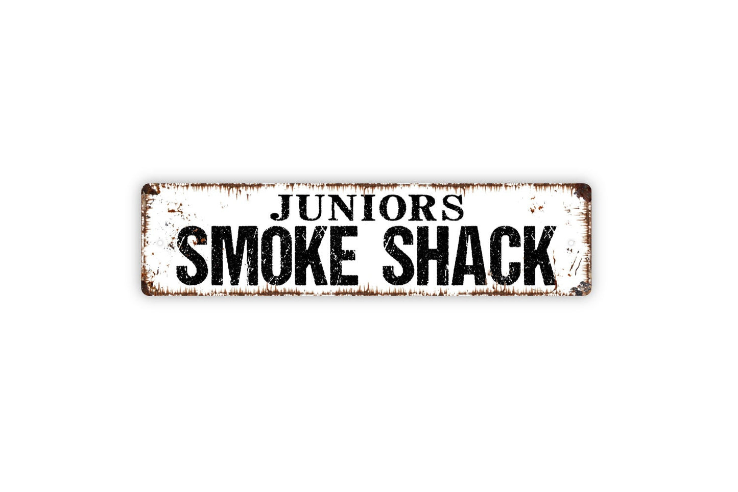 Personalized Smoke Shack Sign, Custom Metal Sign, Rustic Street Sign or Door Name Plate Plaque