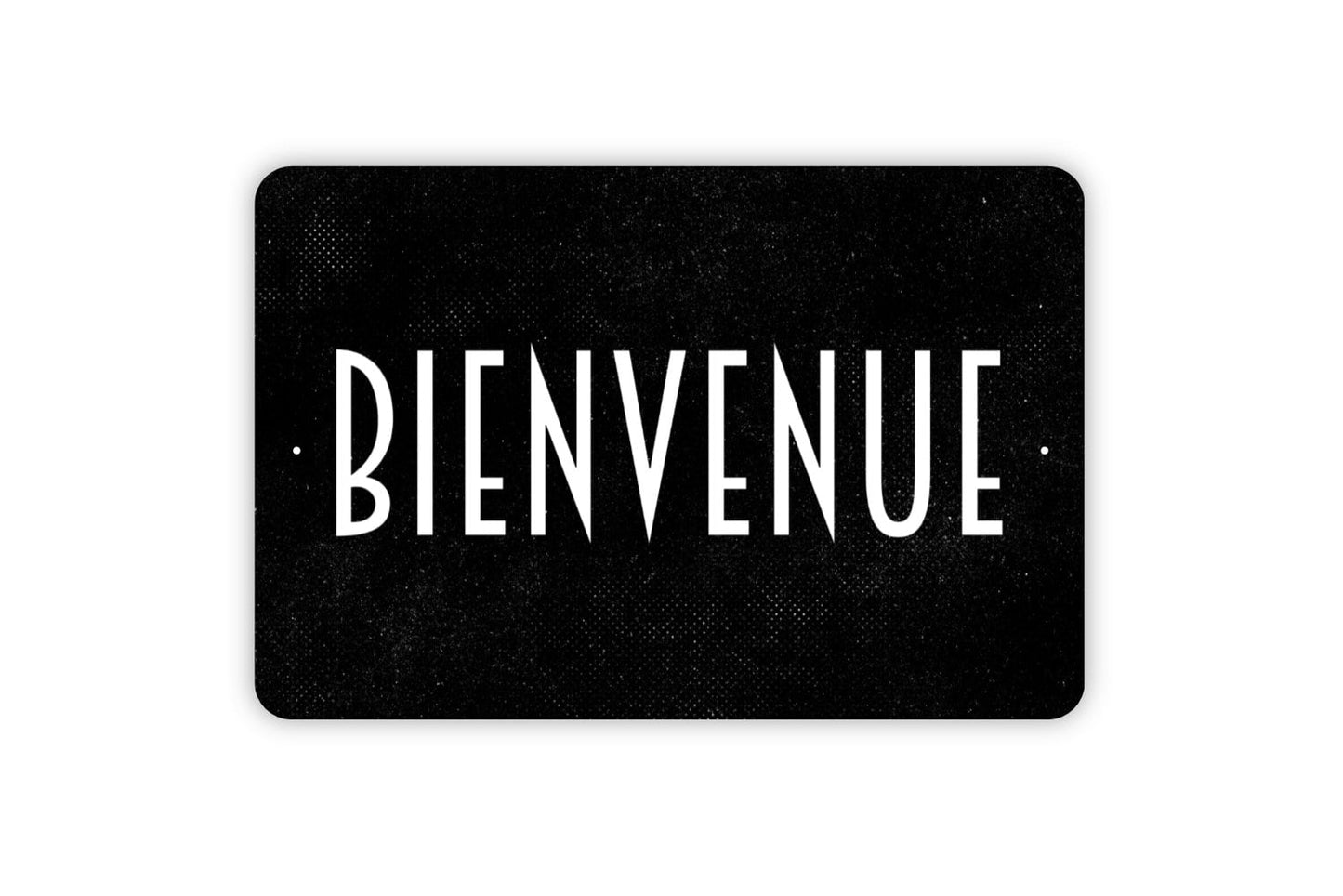 Bienvenue Sign - Metal Wall Art Indoor Or Outdoor