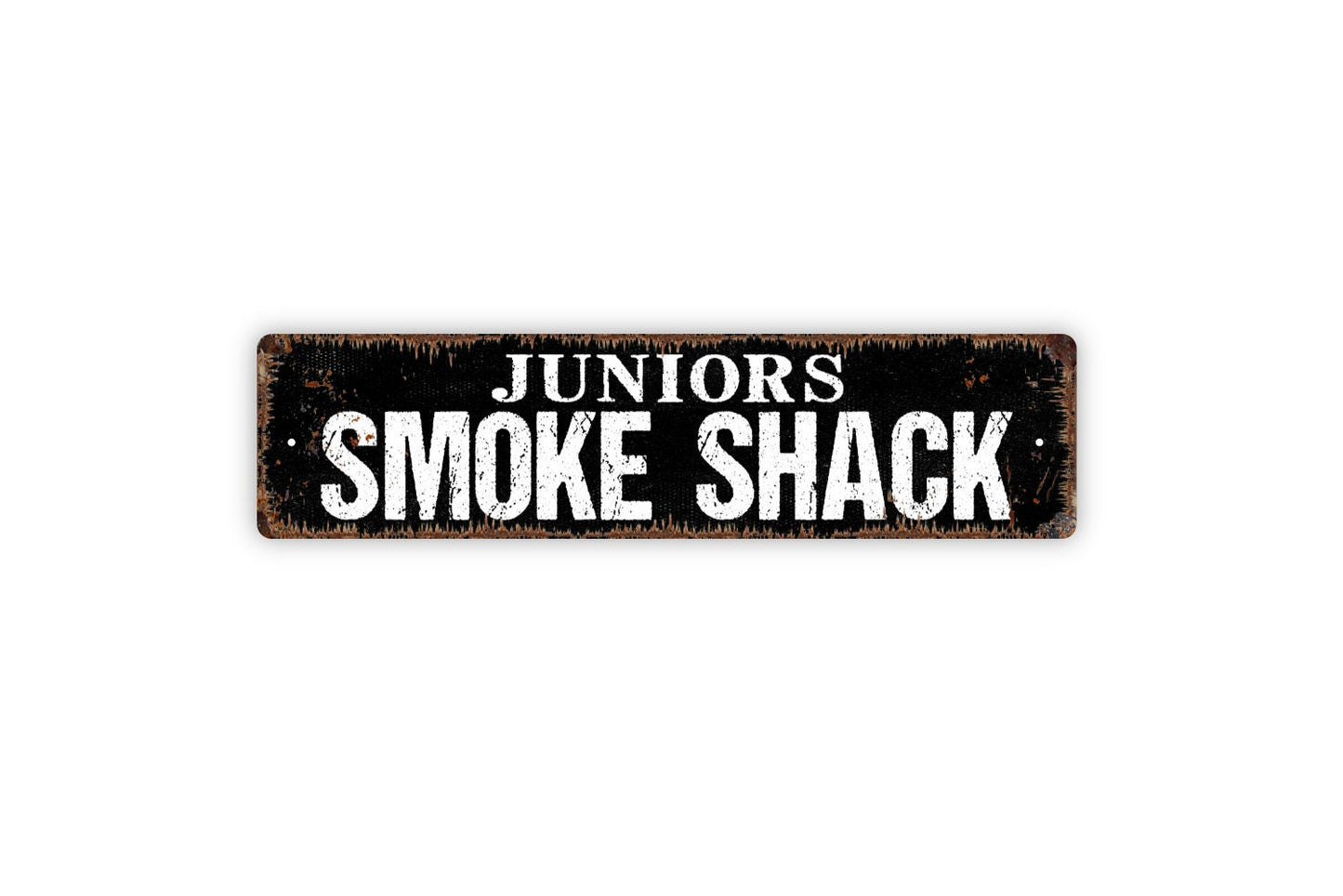 Personalized Smoke Shack Sign, Custom Metal Sign, Rustic Street Sign or Door Name Plate Plaque