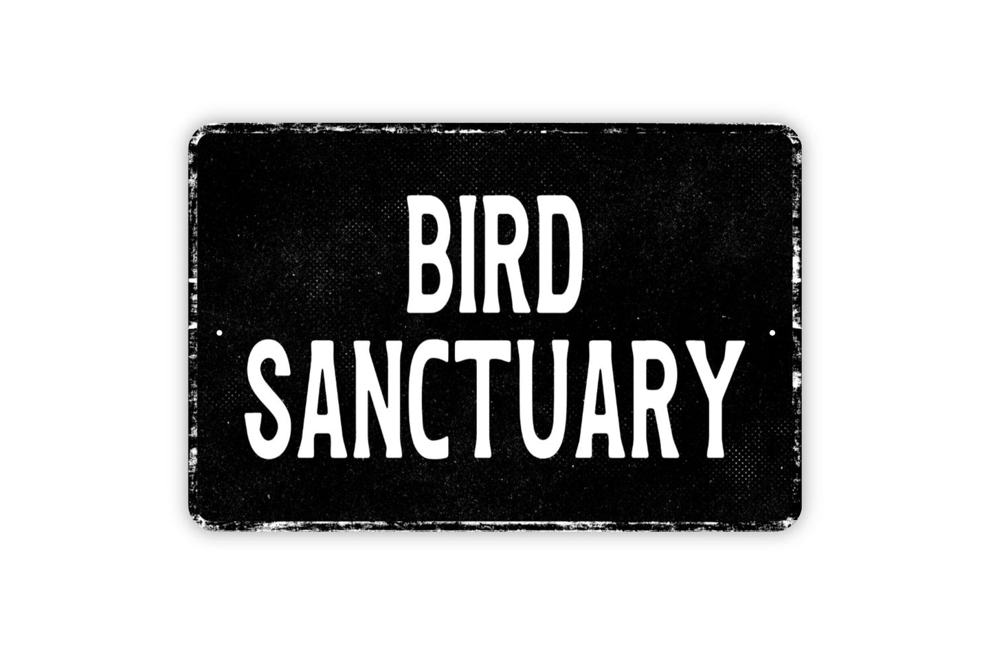 Bird Sanctuary Sign - Indoor Or Outdoor Metal Wall Art - Custom Sign