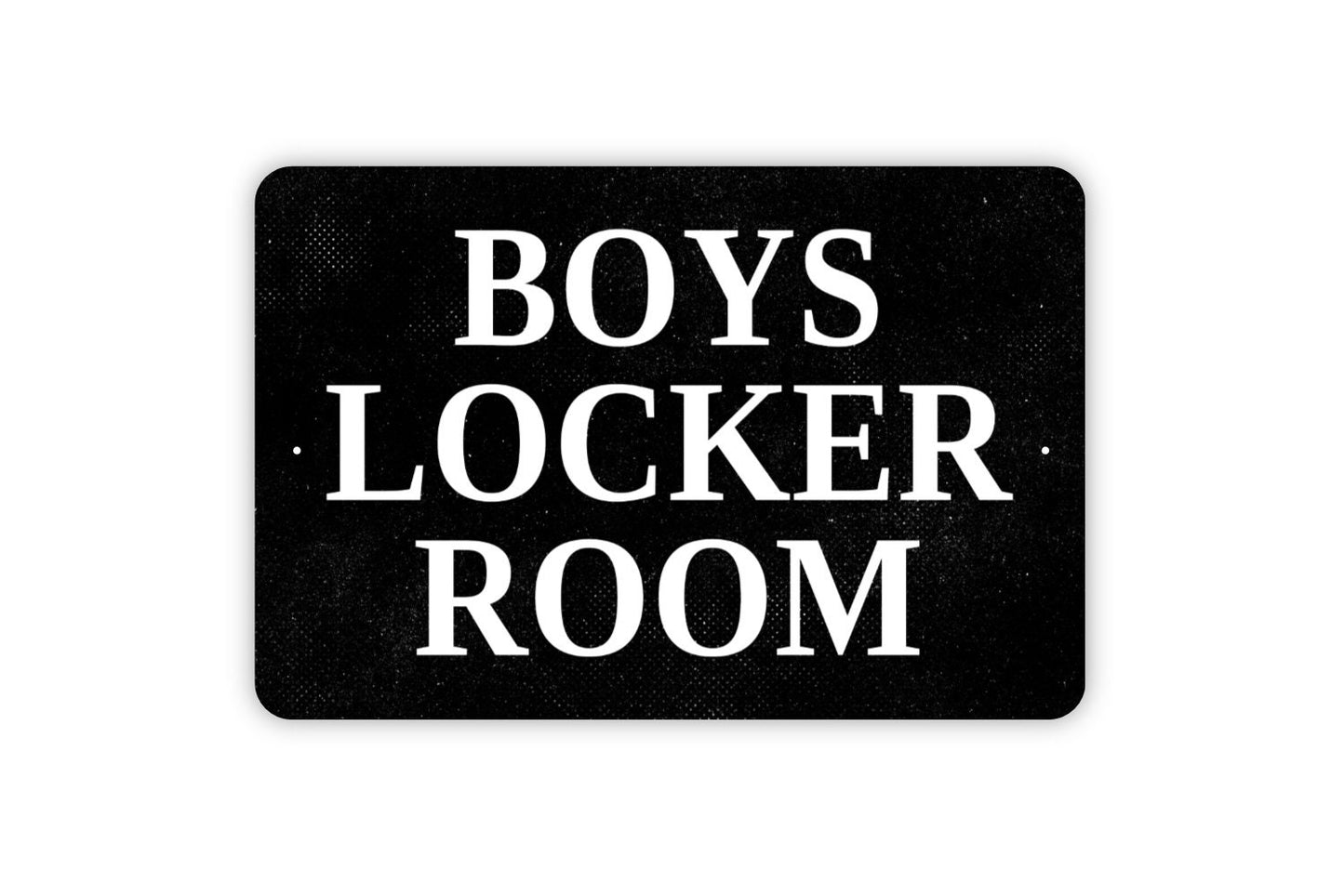 Boys Locker Room Sign - Metal Indoor or Outdoor Wall Art