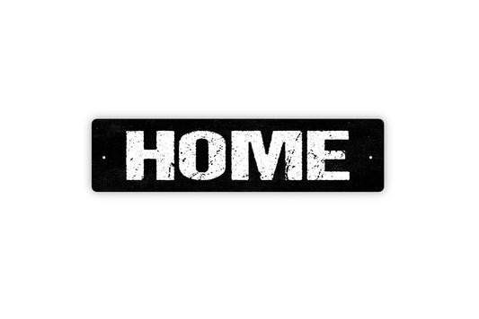 Home Sign - Welcome To Or Sports Theme Ballfield Stadium Visitor Rustic Street Metal Sign or Door Name Plate Plaque