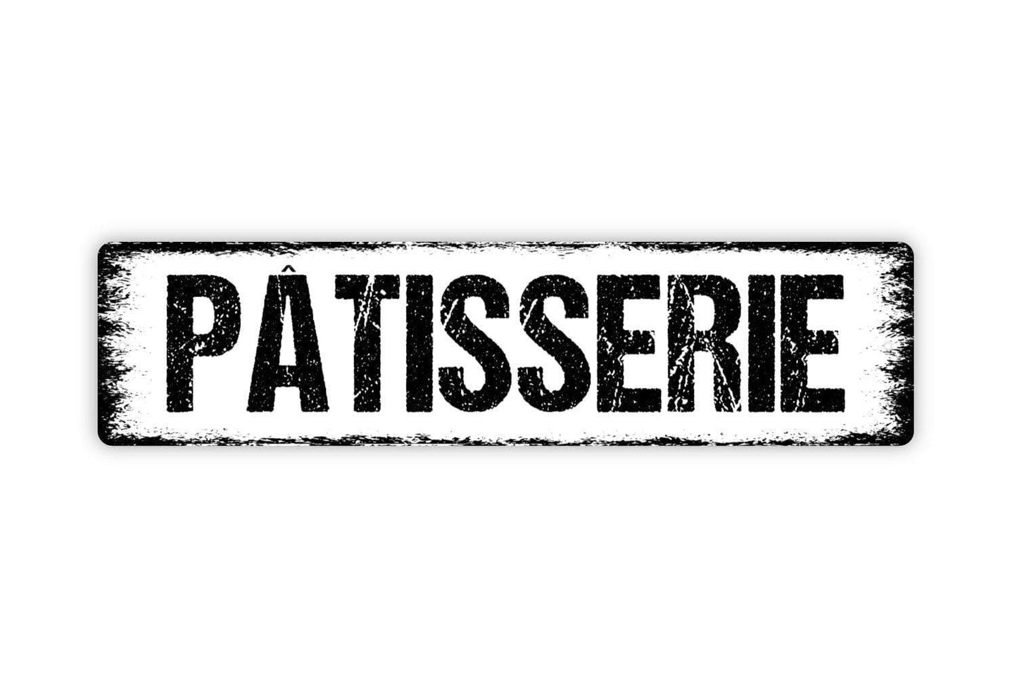 Patisserie Sign French Bakery Wall Decor | Paris Cafe Kitchen Sign | Personalized Metal or Vinyl Sticker Shop Sign