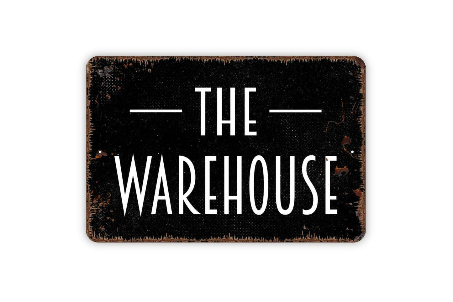 The Warehouse Sign, Metal Sign, Farmhouse Contemporary Modern Wall Metal Sign