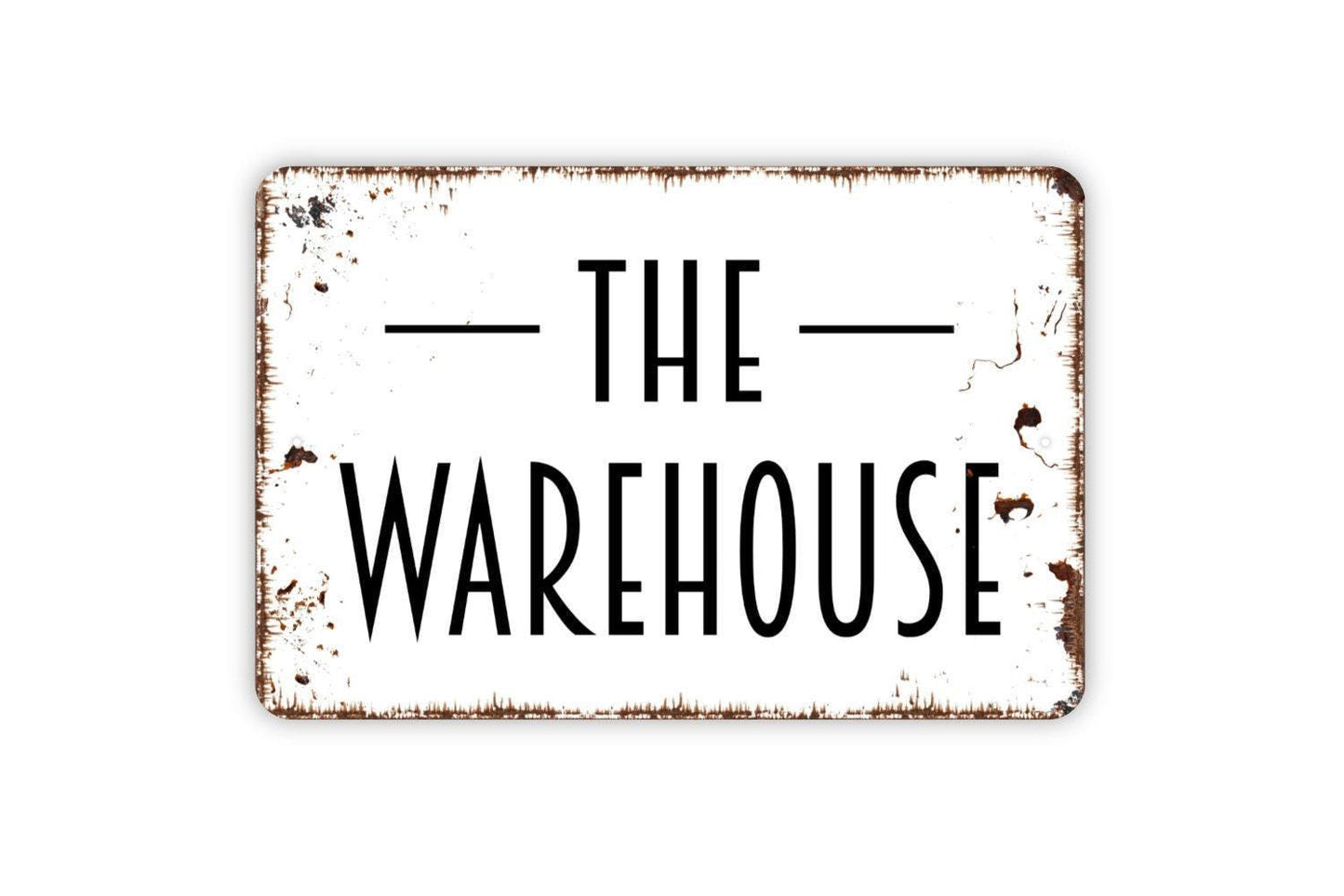 The Warehouse Sign, Metal Sign, Farmhouse Contemporary Modern Wall Metal Sign
