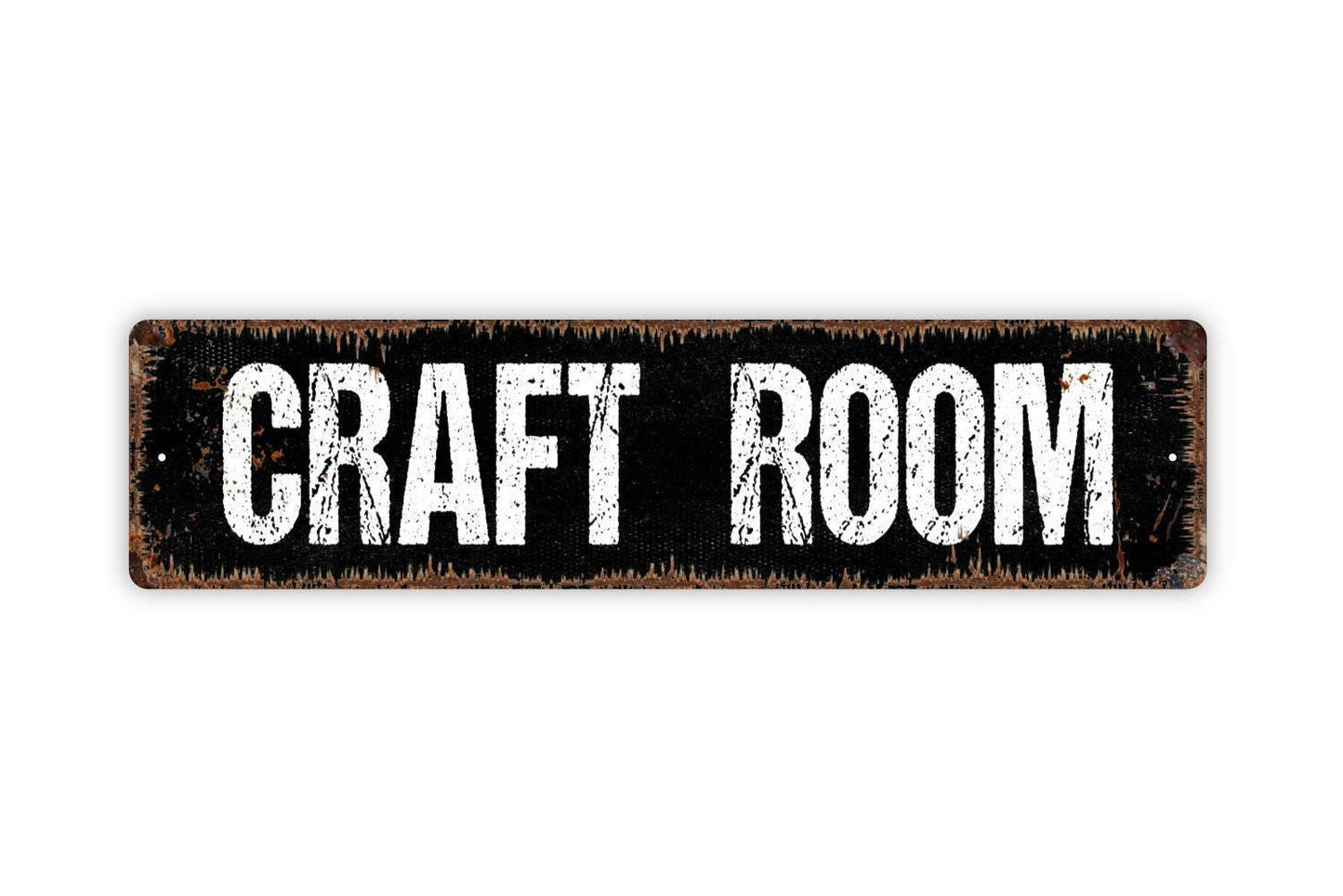 Craft Room Sign - Hobby Room She Shed Man Cave Crafting Art Vinyl Sticker Or  Street Metal Sign or Door Name Plate Plaque