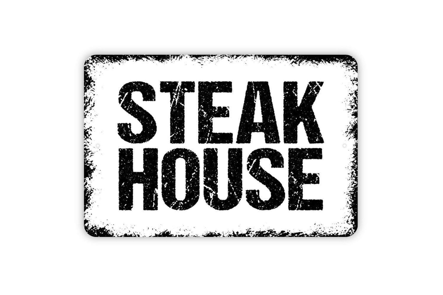 Steak House Sign - Metal Indoor or Outdoor Wall Art