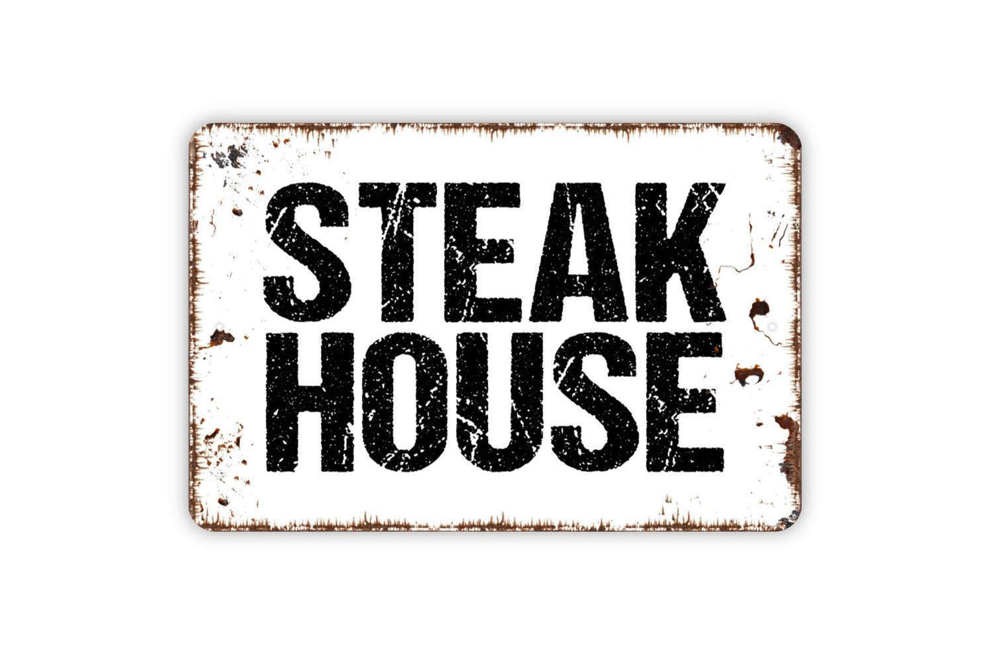 Steak House Sign - Metal Indoor or Outdoor Wall Art