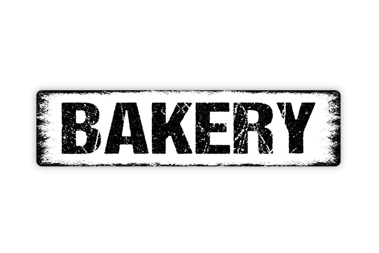 Bakery Sign - Baked Goods Pastry Chef Donuts Cakes Pie Pantry Kitchen Vinyl Sticker Or  Street Metal Sign or Door Name Plate Plaque